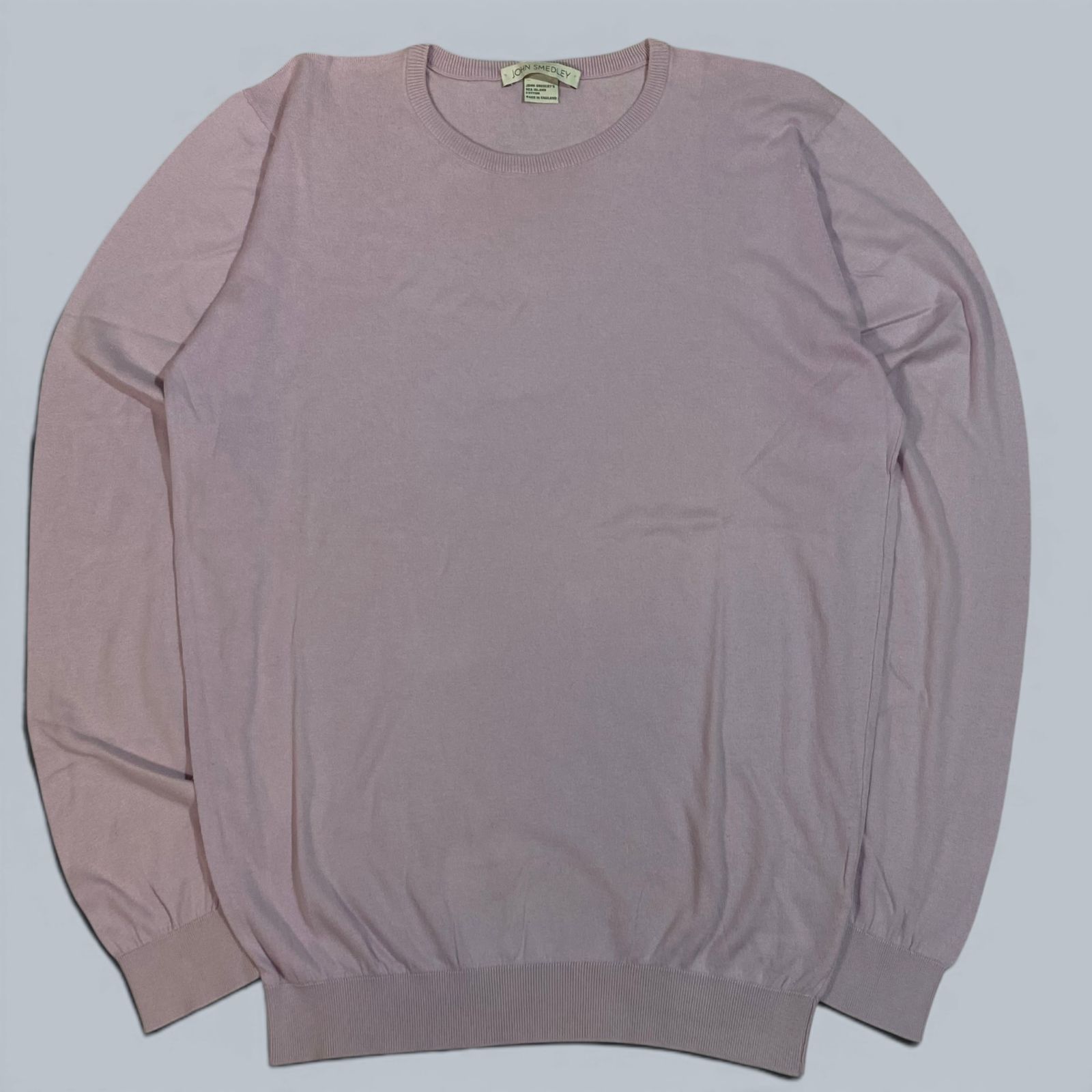JOHN SMEDLEY ジョンスメドレー 長袖 ニット セーター M ピンク系 KT60-D9-KG