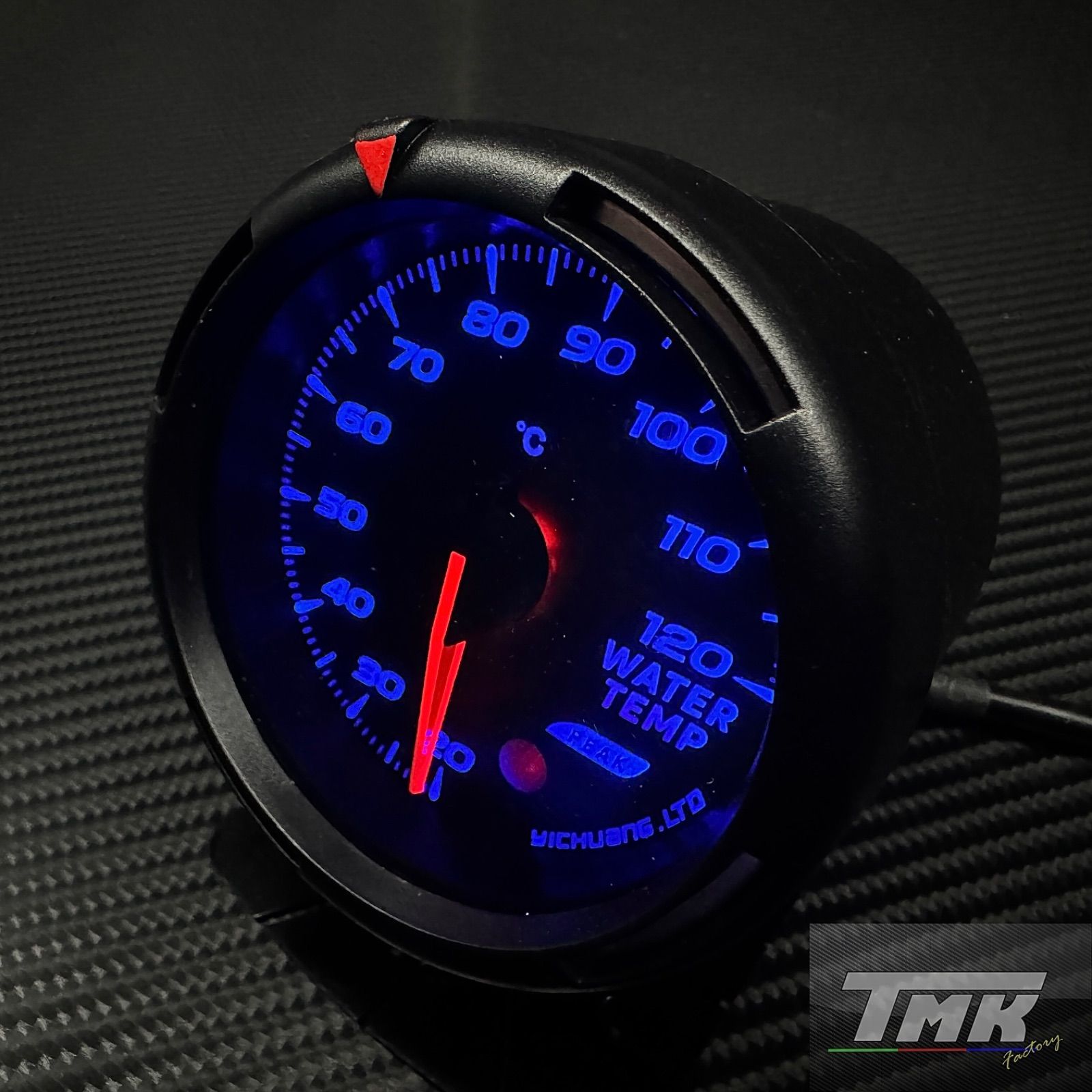 60mm 水温計 7色LED 日本製ステッピングモーター採用 追加メーター コペン アルトワークス ジムニー ハイエース キャラバン FD3S ロードスター ZC33S スイスポ シビック