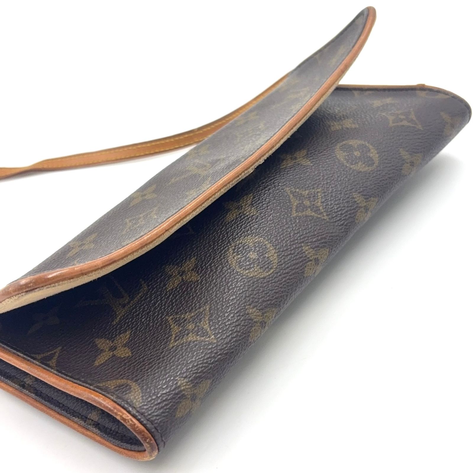 LOUIS VUITTON ポシェットツインGM モノグラム モノグラム レザー×PVC 