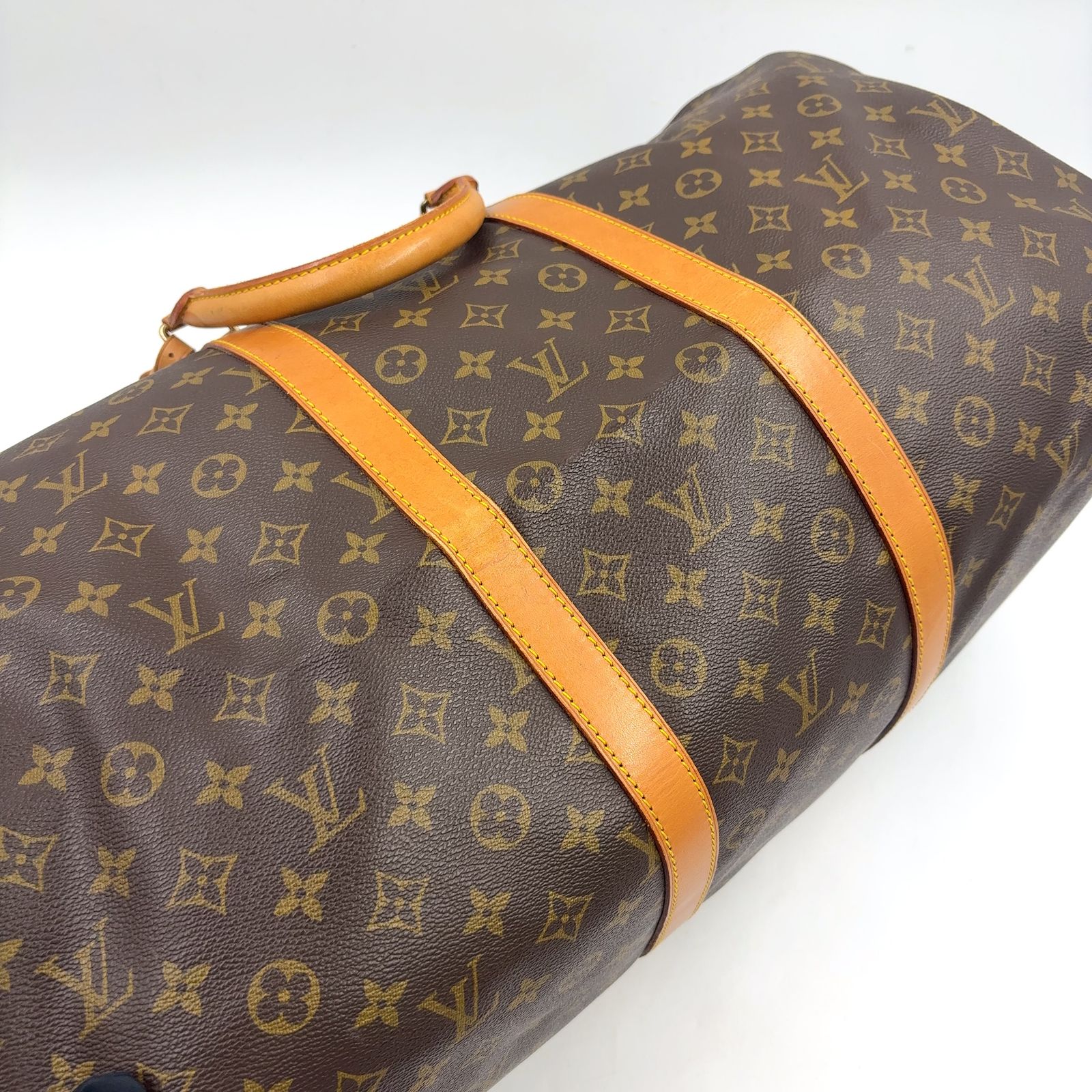 新着】LOUIS VUITTON キーポル55 モノグラム モノグラム レザー×PVC