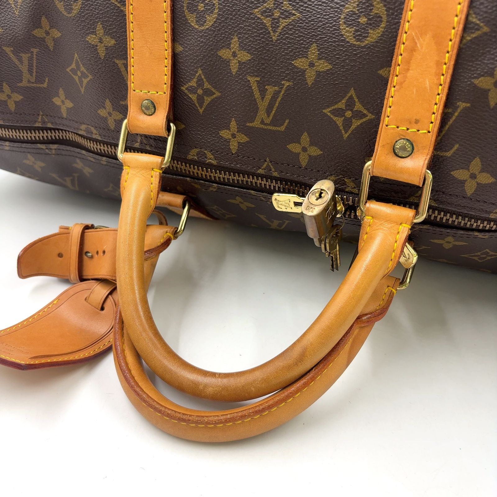 新着】LOUIS VUITTON キーポル55 モノグラム モノグラム レザー×PVC