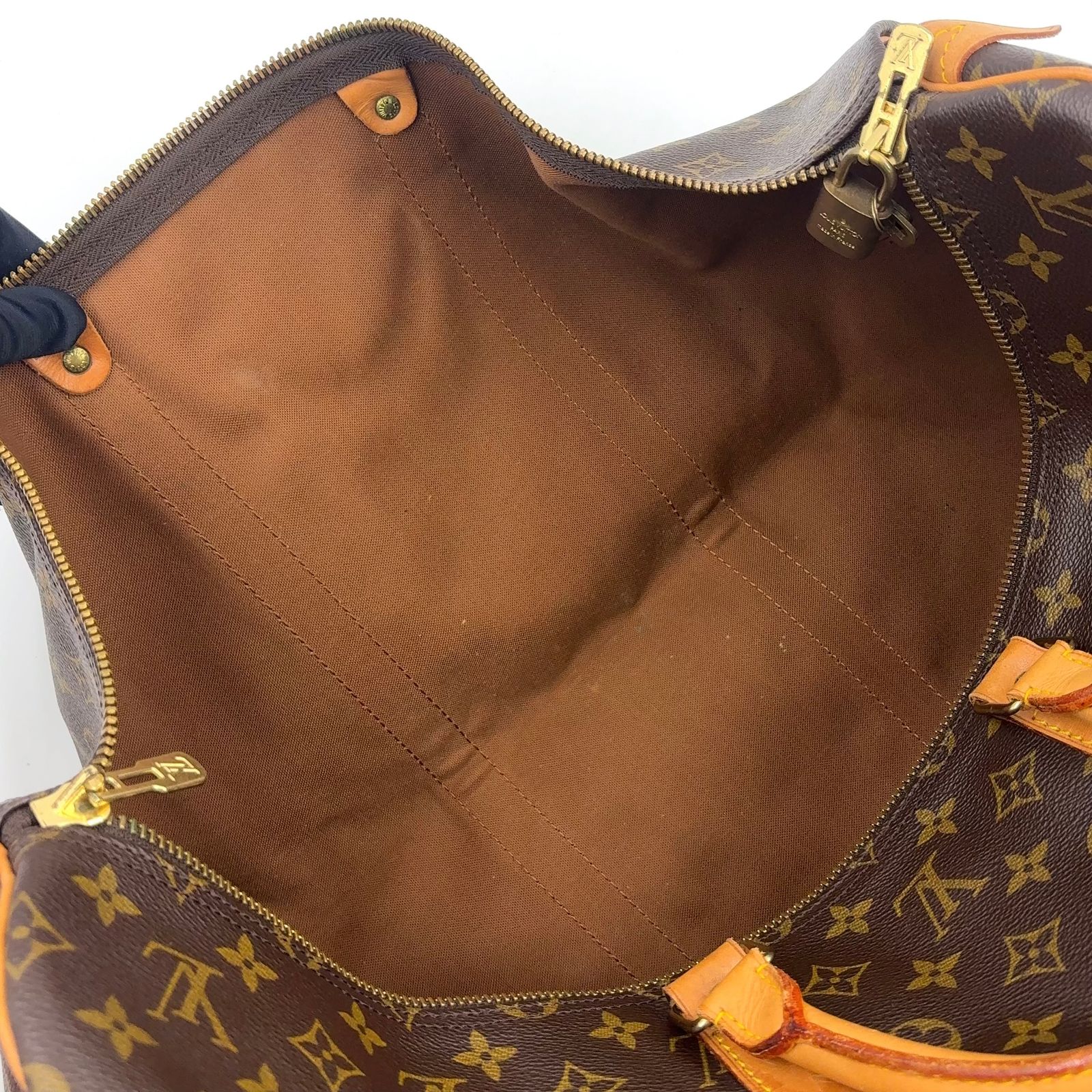 新着】LOUIS VUITTON キーポル55 モノグラム モノグラム レザー×PVC