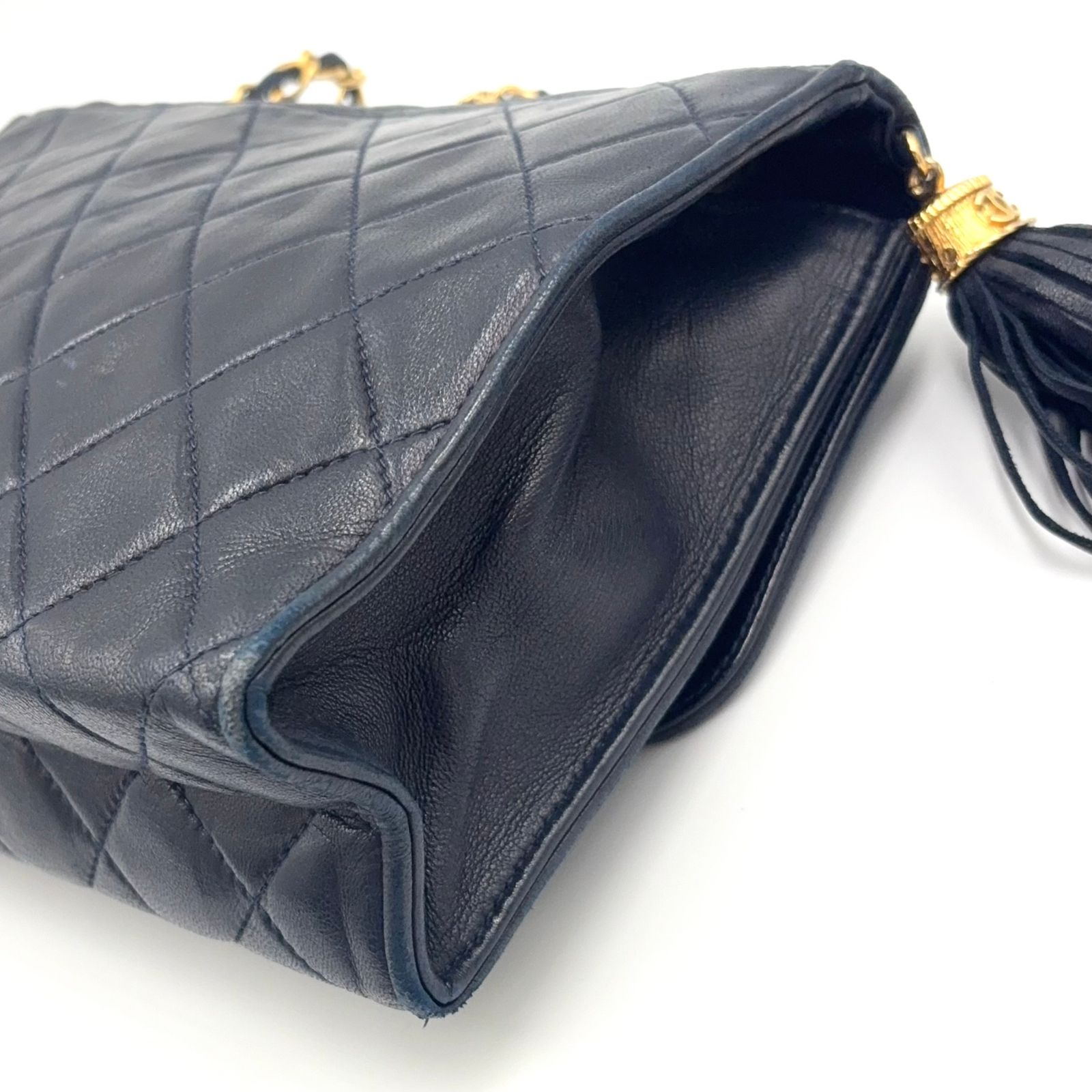 新着】CHANEL マトラッセ フリンジ シリアル番号1番台 ラムスキン 