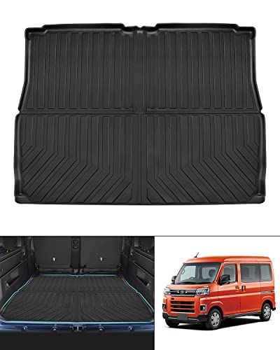 Mixsuper アトレー S700V S710V ラゲッジマット トランクマット 3D Atrai S7系 防水マット 2021年12月-現行 アトレー カスタムパーツ 荷室収納 耐摩擦 耐汚れ TPE素材 車種専用 ブラック 1PCSts