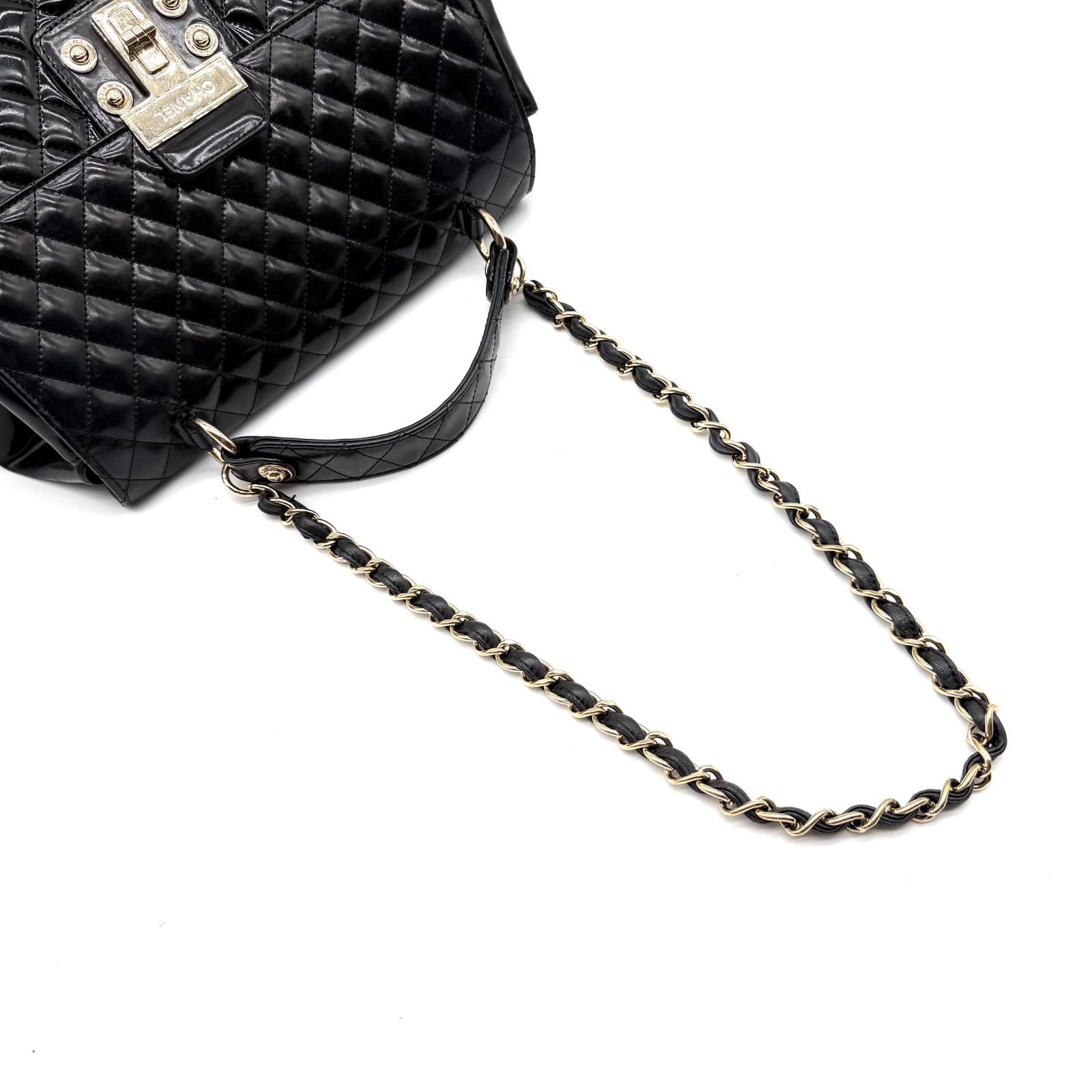 正規品　シャネル　パテント　ハンドバッグ 希少品✨】CHANEL シャネル 2.55 パテント 2way ショルダーバッグ