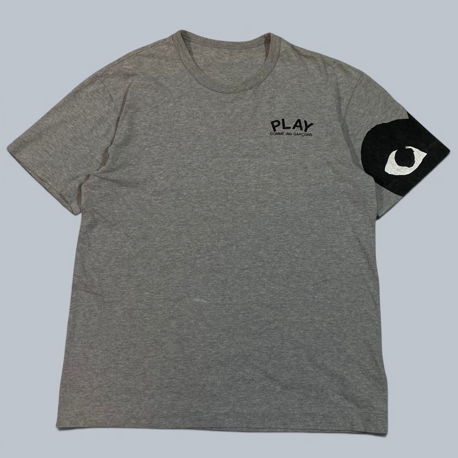Play Comme des Garcons プレイ・コムデギャルソン Tシャツ L グレー KT60-D9-KG