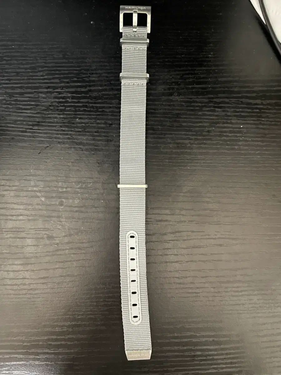 ハミルトン ライトグレー ナトー ストラップ 18mm