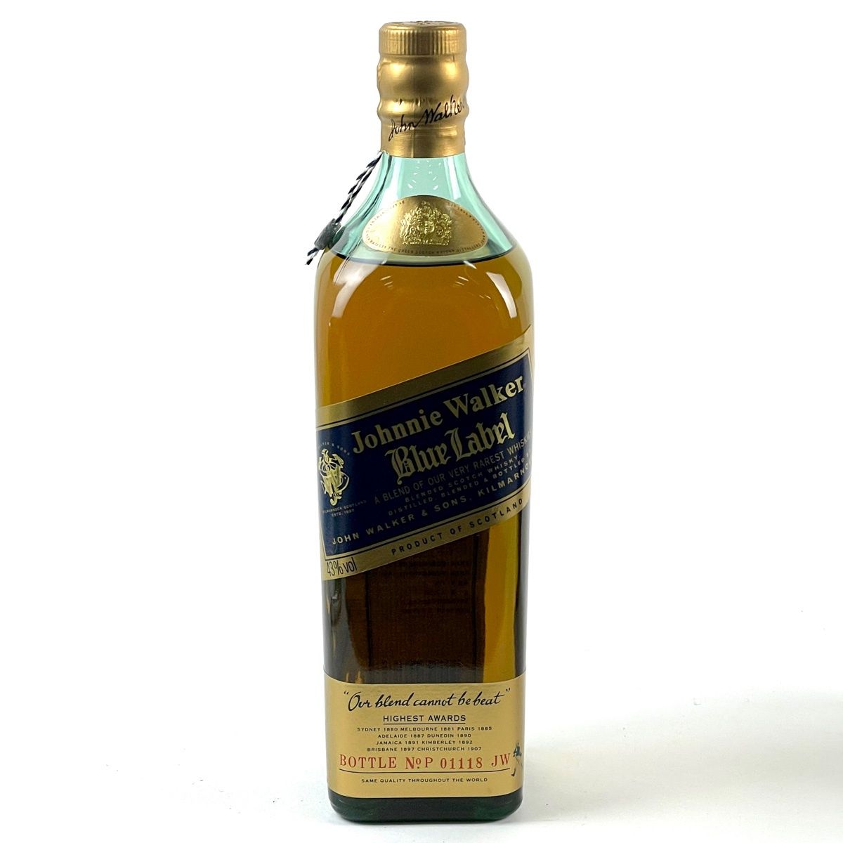 ジョニーウォーカー JOHNNIE WALKER ブルーラベル 750ml スコッチウイスキー ブレンデッド 【古酒】
