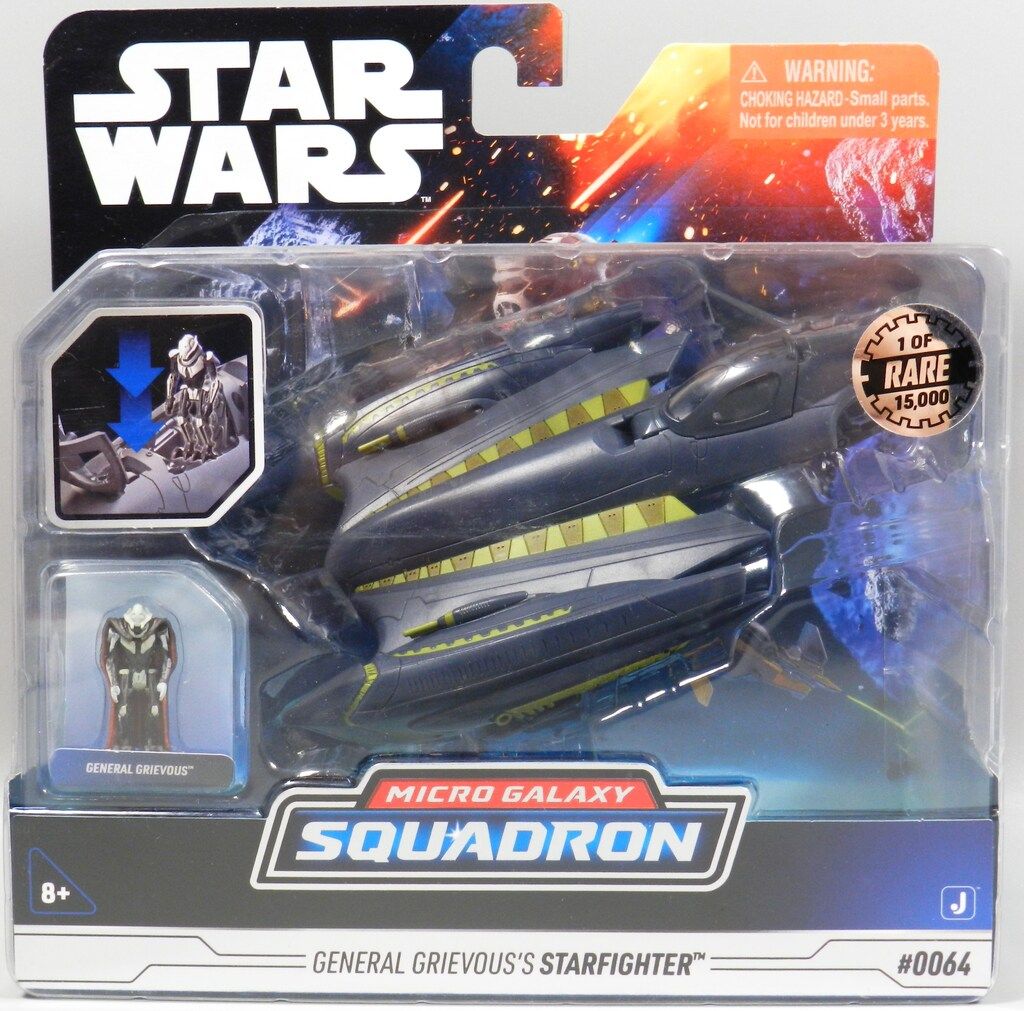 JAZWARES SERIES 3 / MICRO GALAXY SQUADRON GENERAL GRIEVOUS’S STARFIGHTER 0064