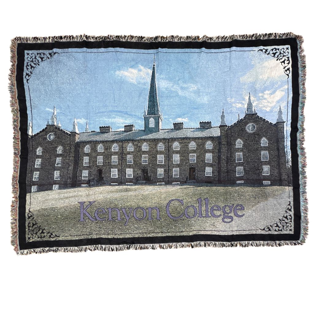 vintageラグ ブランケット マルチカバー タペストリー USA製 ケニオン大学 カレッジ Kenyon College Rug Blanket 2728