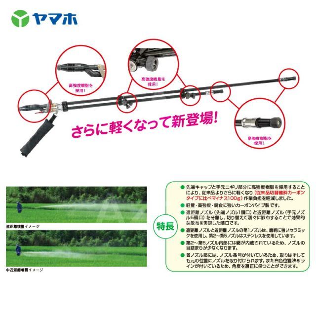 【専用】 ヤマホ 水田・野菜用 切替畦畔CPPS（カーボン）タイプ28型(G3/8