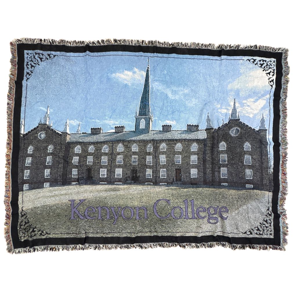 vintageラグ ブランケット マルチカバー タペストリー USA製 ケニオン大学 カレッジ Kenyon College Rug Blanket 2730