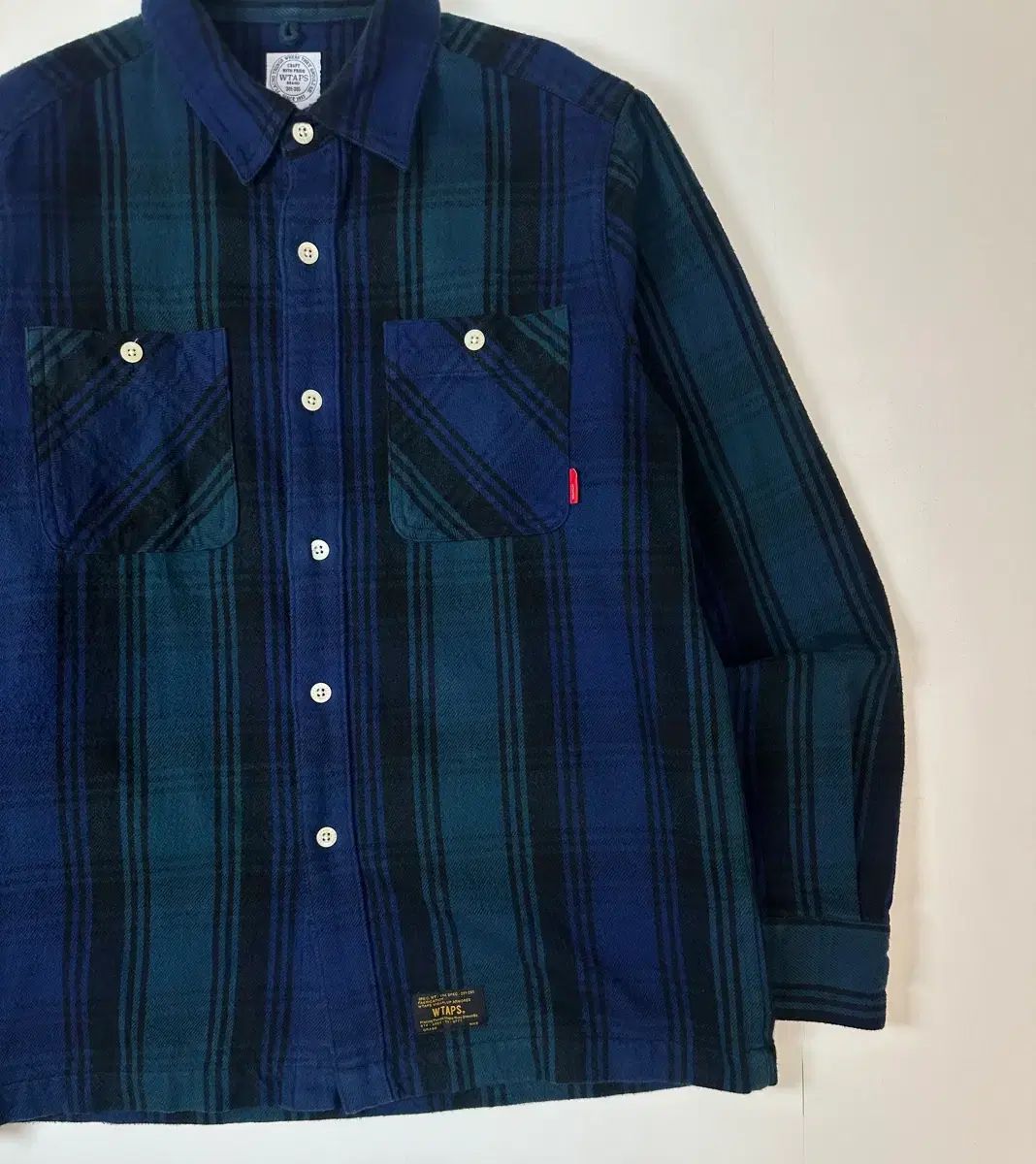 wtaps(ダブルタップス) コットン CHECK シャツ M ネイビー