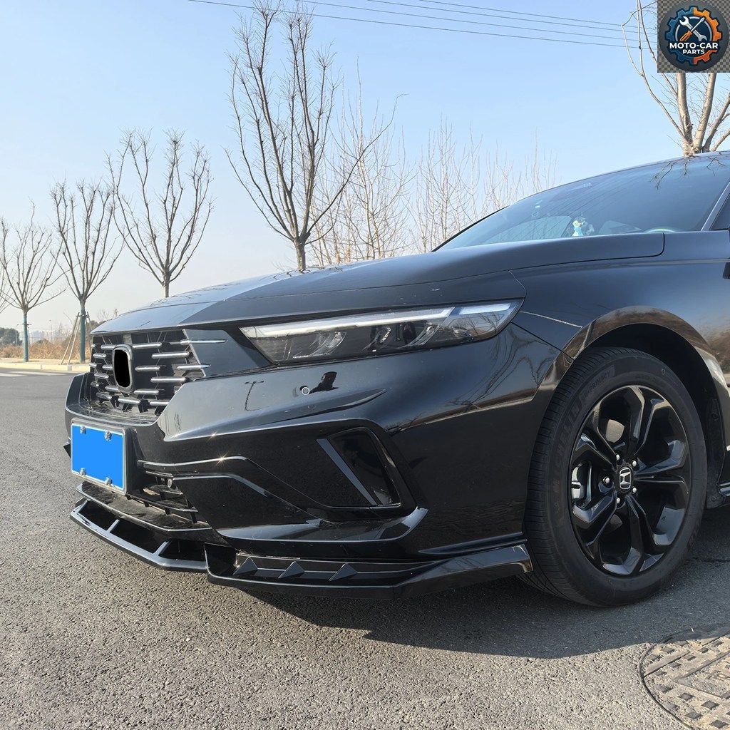 フロントバンパースポイラーリップグロスロワースプリッターブレードガード ホンダ アコード 11代目 2023-2026 セダン 4ドア
