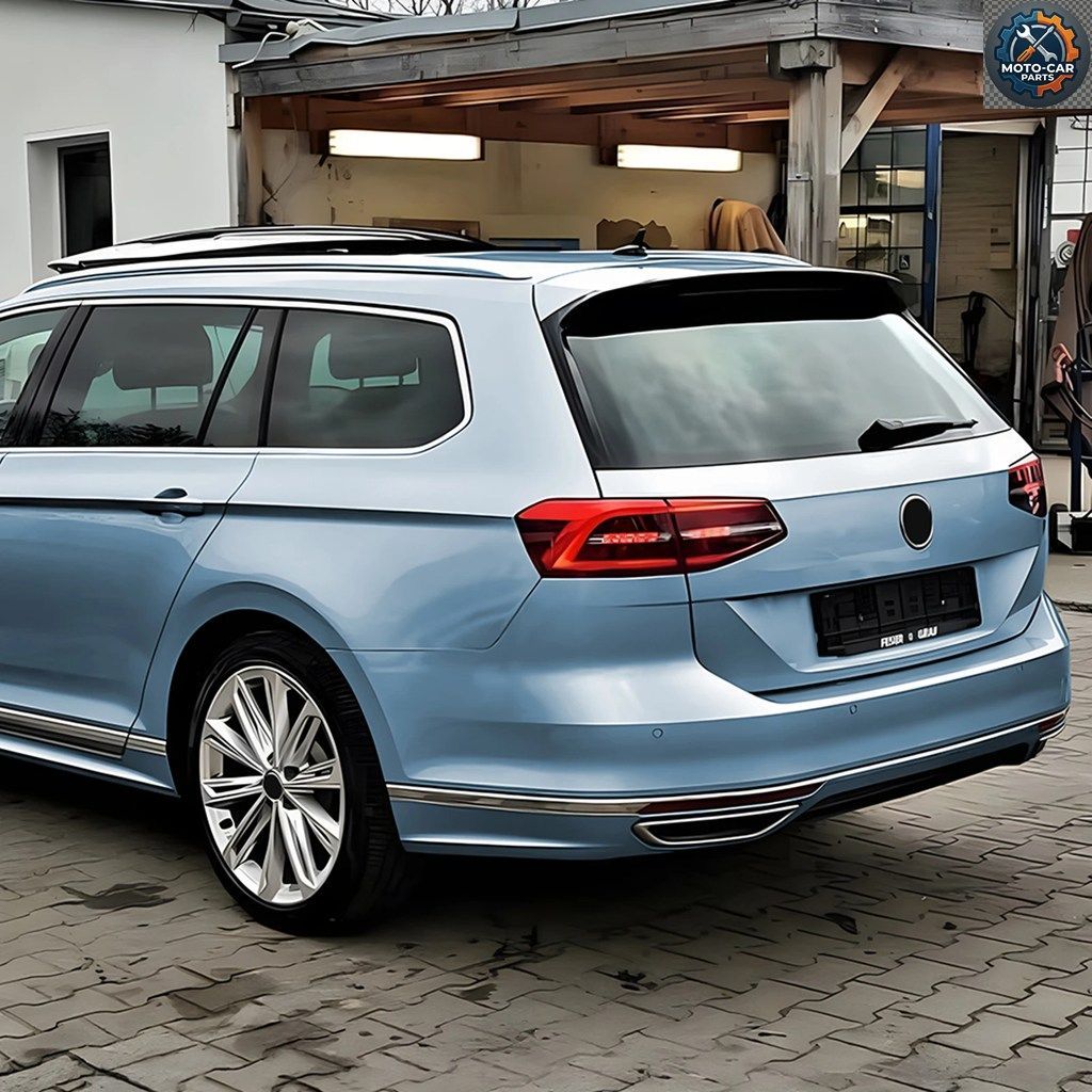 RLINEスタイル リアスポイラーウィングリップ + トランクサイドスポイラーウィングスプリッターカナード VW フォルクスワーゲン パサート B