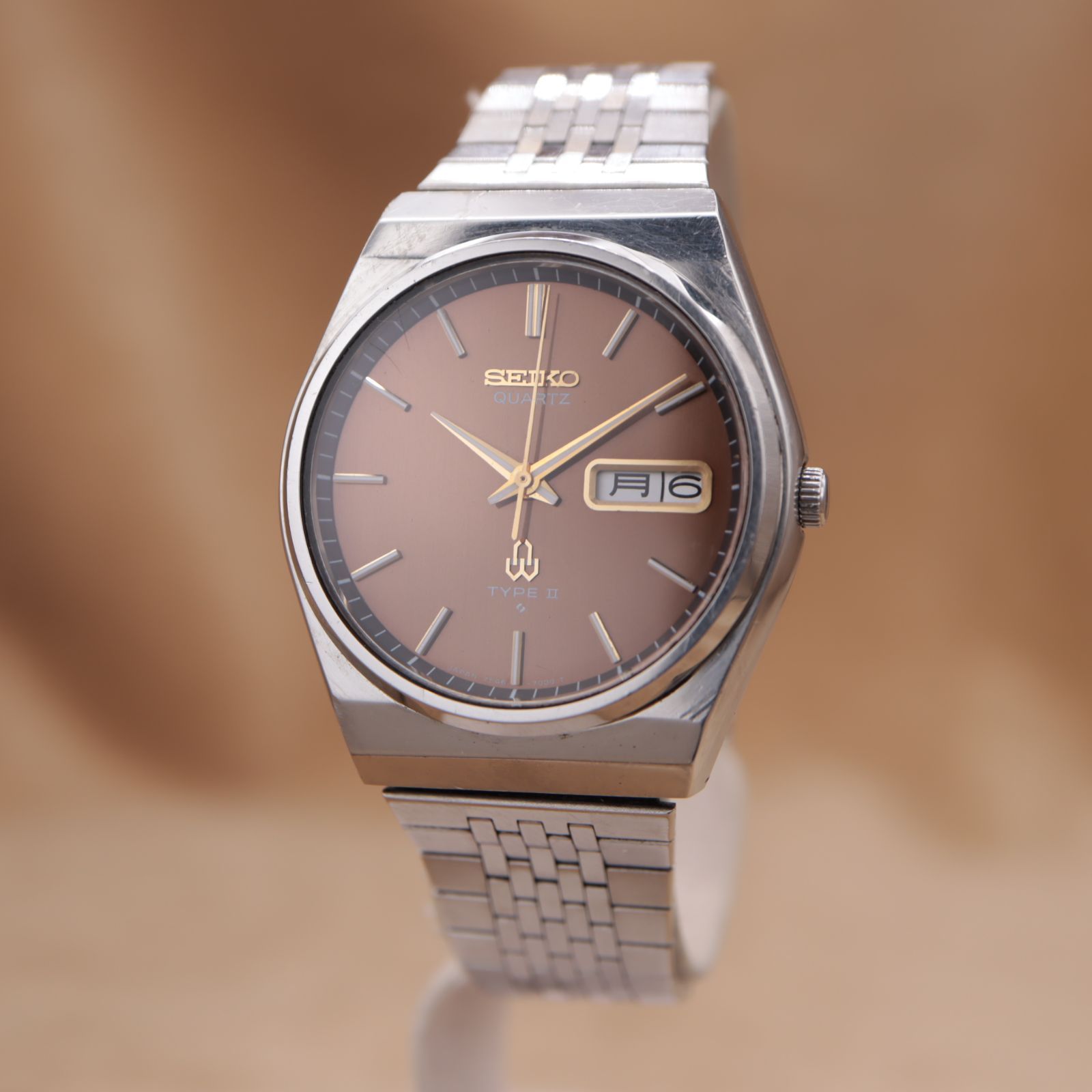セイコー タイプⅡ 7546-700A SEIKO TYPEⅡ ブラウン シルバー メタル