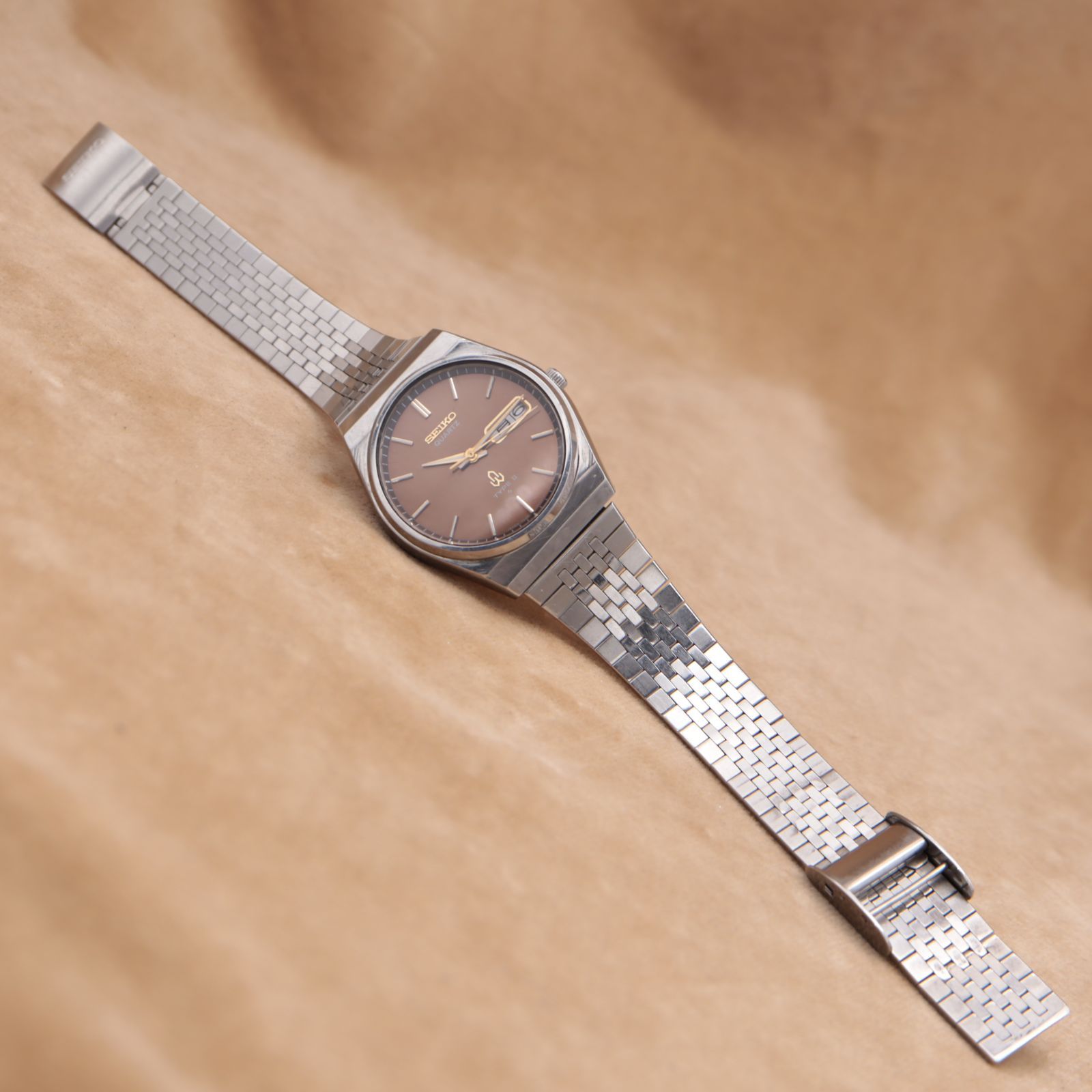 セイコー タイプⅡ 7546-700A SEIKO TYPEⅡ ブラウン シルバー メタル