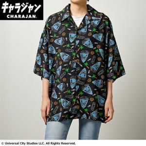 【新品・5営業日で発送】丸眞 ジョーズ トロピカルシャーク アロハシャツ(M)/(LL) シャツ レディース メンズ キャラジャン (4985017200)