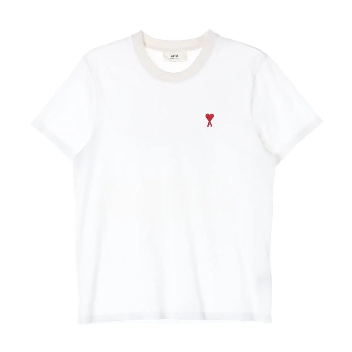 アミ ami ハート ロゴ 刺繍 レギュラーフィット コットン 半袖 Tシャツ