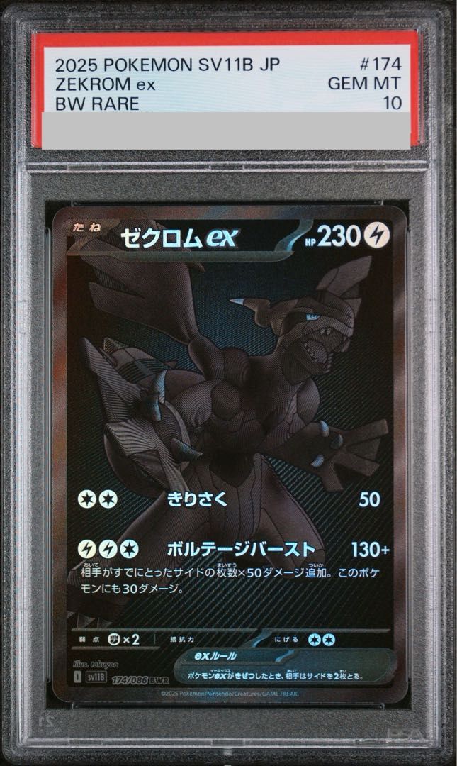 PSA10】ゼクロムex BWR 174/086 1枚 - メルカリ