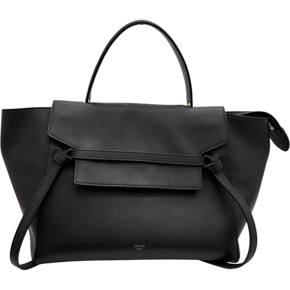 【CELINE/セリーヌ】176103 2WAYバッグ ハンドバッグ ショルダーバッグ レザー ブラック/ゴールド金具 レディース 【中古】【真子質店】【BL】 71,500円