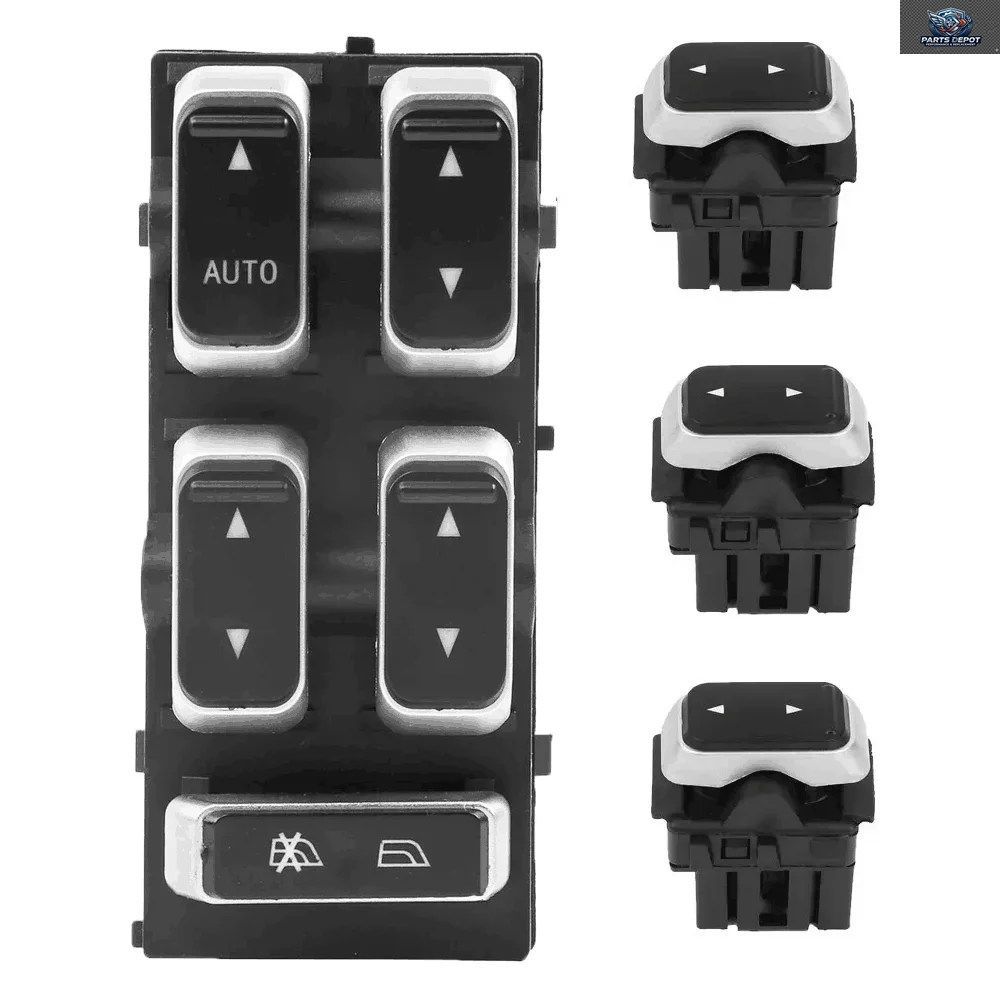 マスターパワーウィンドウスイッチ 助手席側ウィンドウコントロールボタン リンカーンタウンカー 2003-2008 OEM 3W1Z14529BA3W1Z14529AA
