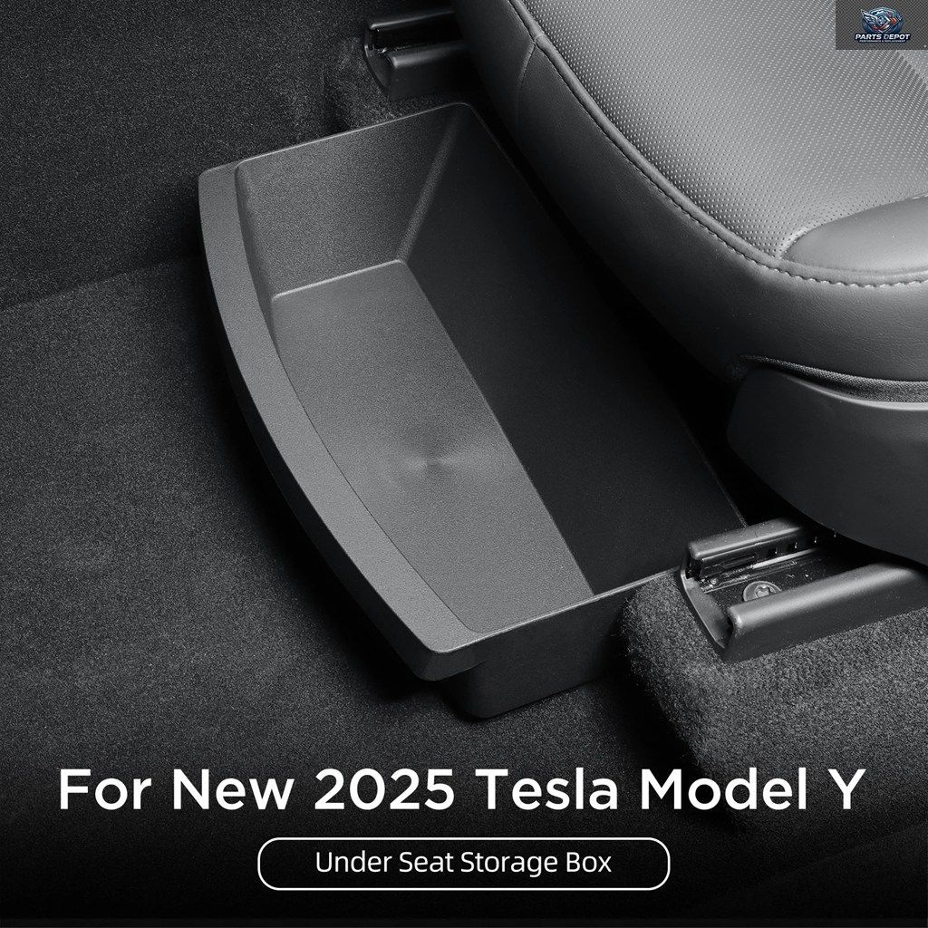 2025年テスラ モデルY発売用シート下収納ボックス TPE製大容量オーガナイザーケース引き出しトレイカー
