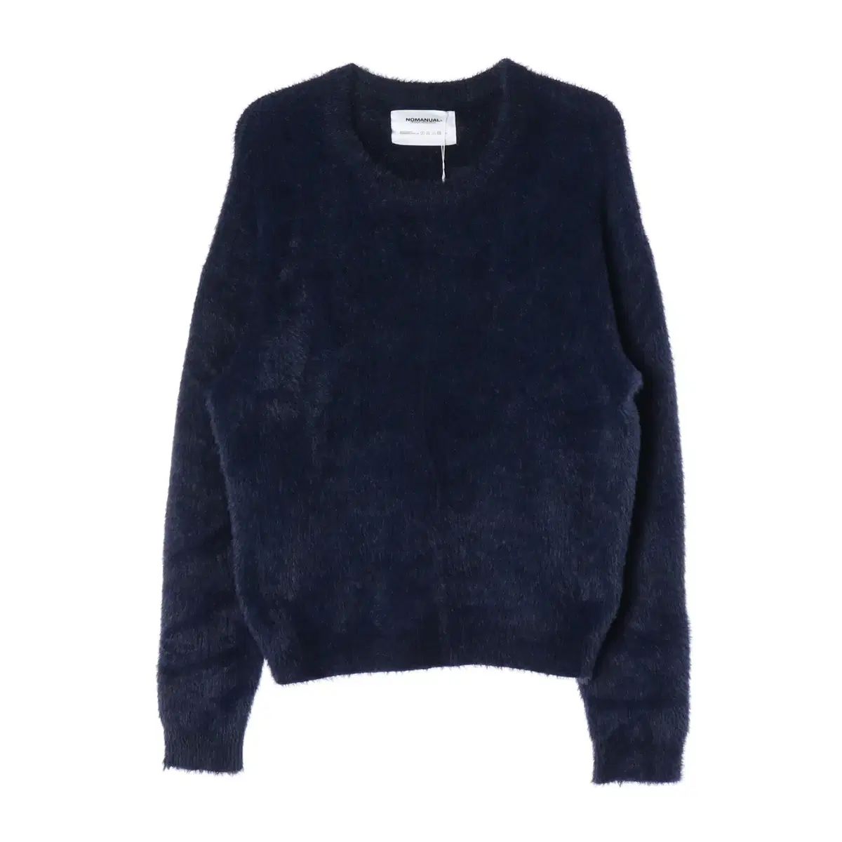 (新品) ノーマニュアル 24FW クロップド ヘアリー オーバーサイズ ニット セーター