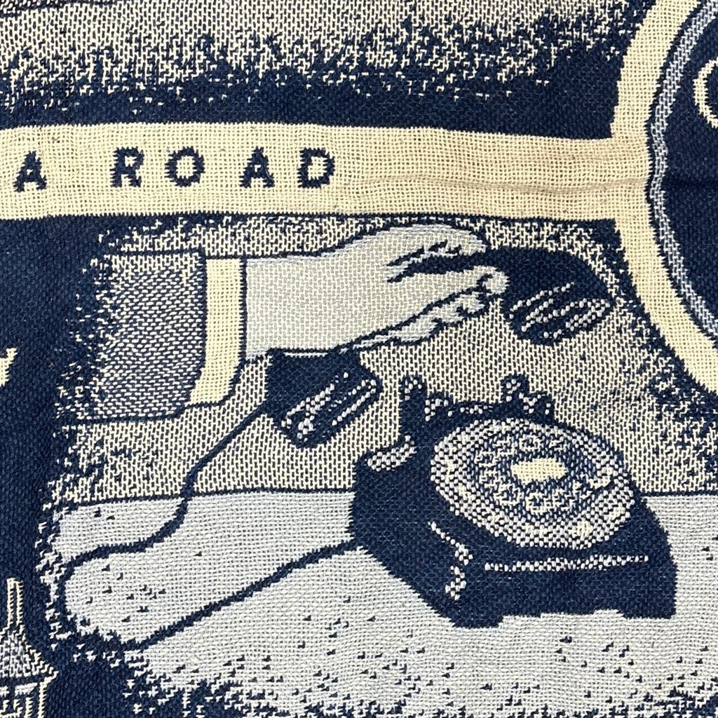 vintageラグ ブランケット マルチカバー タペストリー オールドタウン