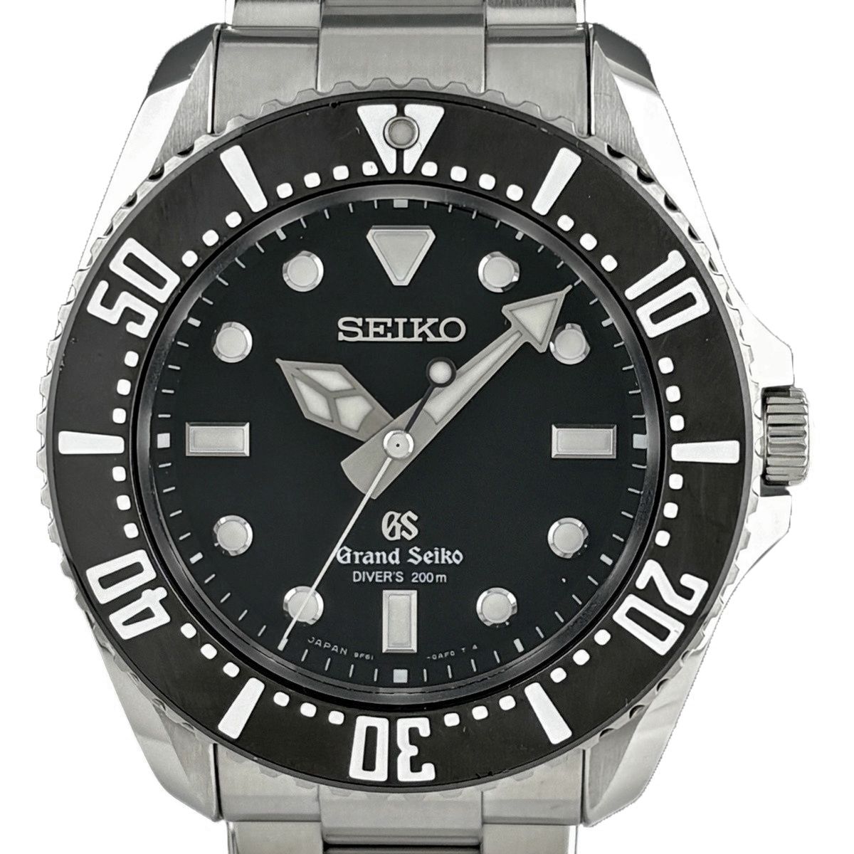 【保証書】セイコー SEIKO グランドセイコー ダイバーズ マスターショップ限定 SBGX117 9F61-0AF0 腕時計 SS クォーツ ブラック メンズ 【中古】