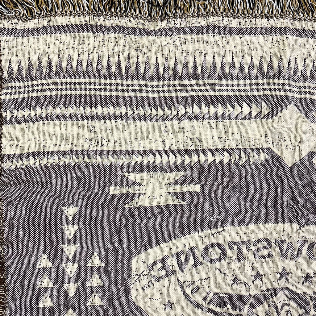 vintageラグ ブランケット マルチカバー タペストリー イエロー