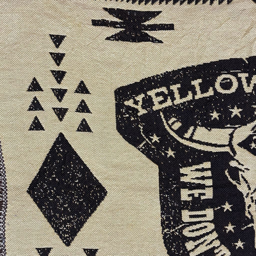 vintageラグ ブランケット マルチカバー タペストリー イエロー