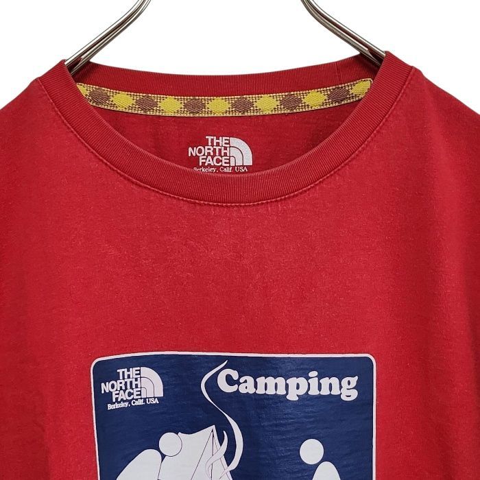 ノースフェイス THE NORTH FACE Tシャツ 半袖Tシャツ メンズ L 赤