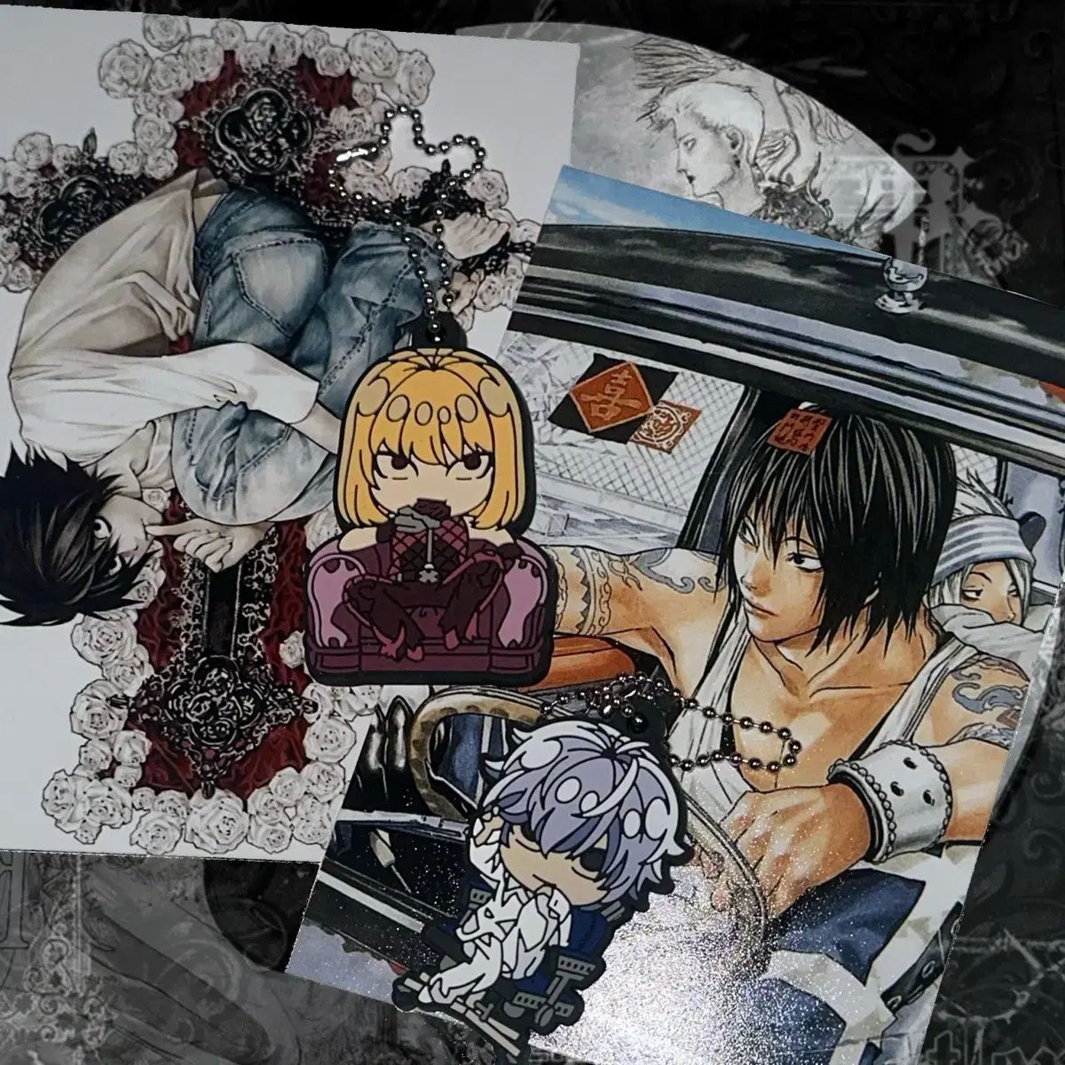在庫処分) DEATH NOTE(デスノート) ニアー キーホルダー ゴー ゴス L 