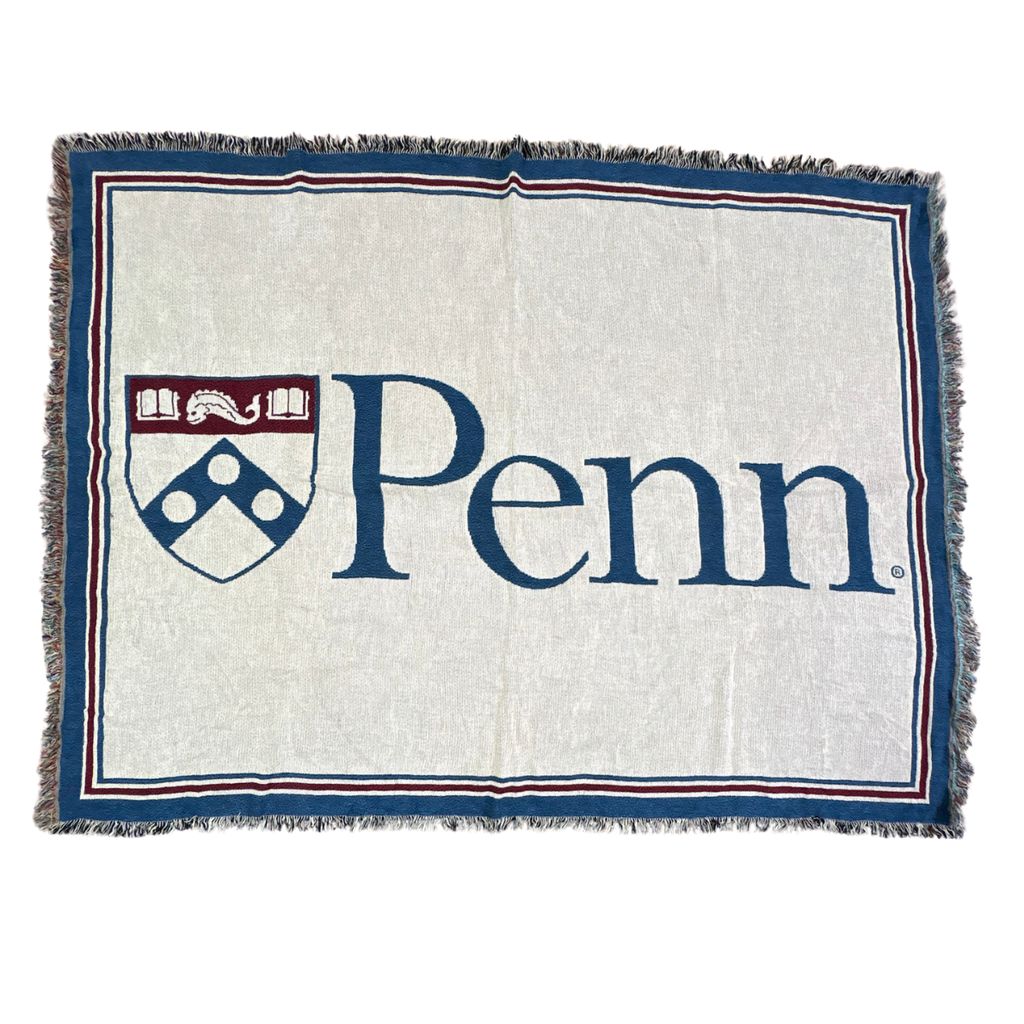 vintageラグ ブランケット マルチカバー タペストリー ペンシルベニア大学 カレッジ Rug Blanket Upenn 2770