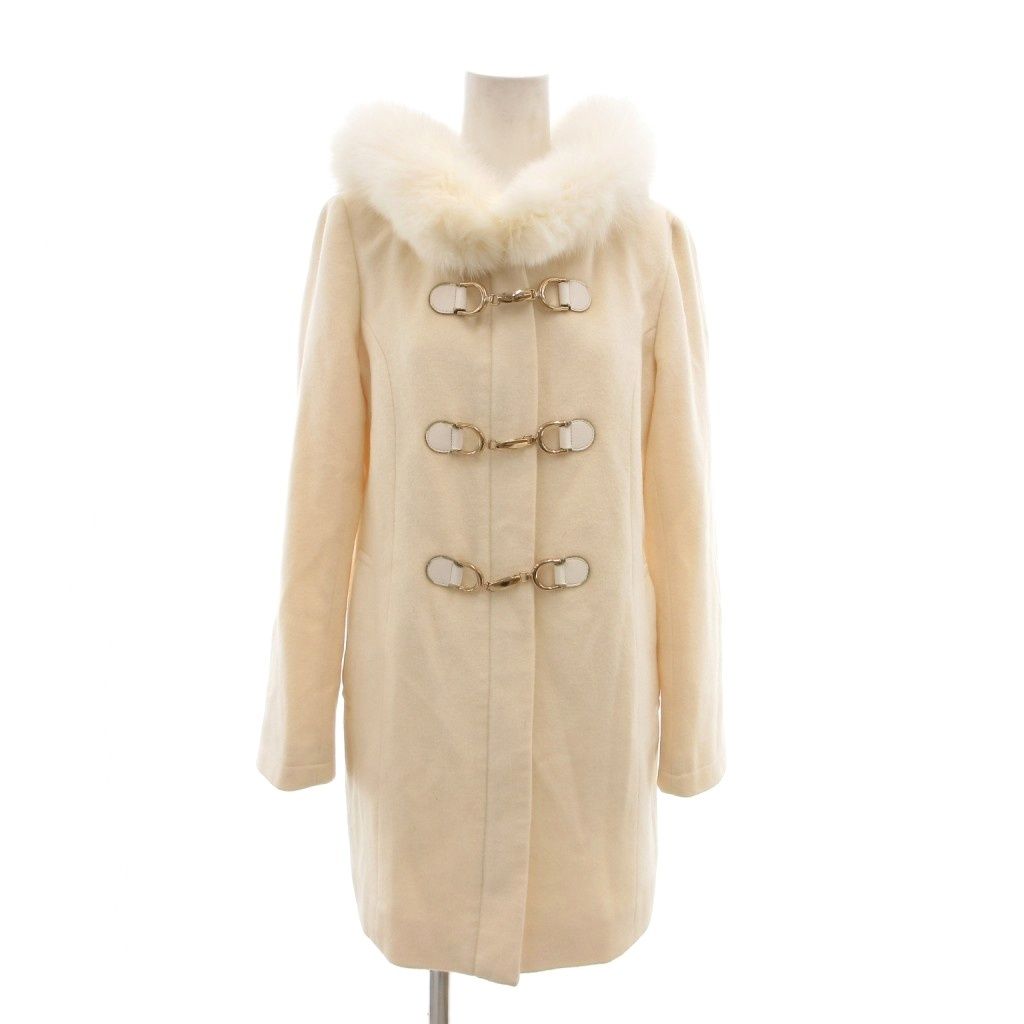 セシルマクビー ファー付アンゴラコート 美品】CECIL McBEEロング 