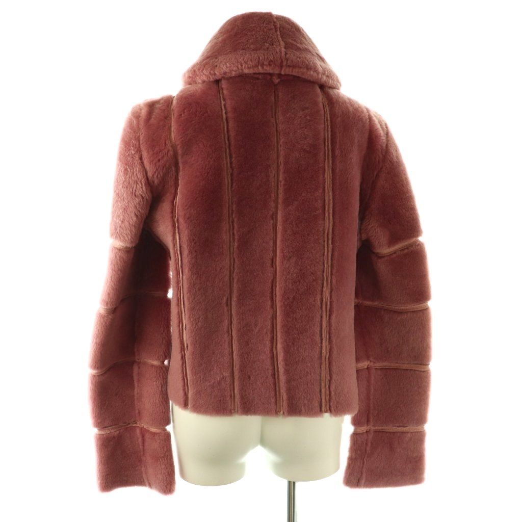 ブルマリン Blumarine リバーシブル ムートンコート ショートコート 
