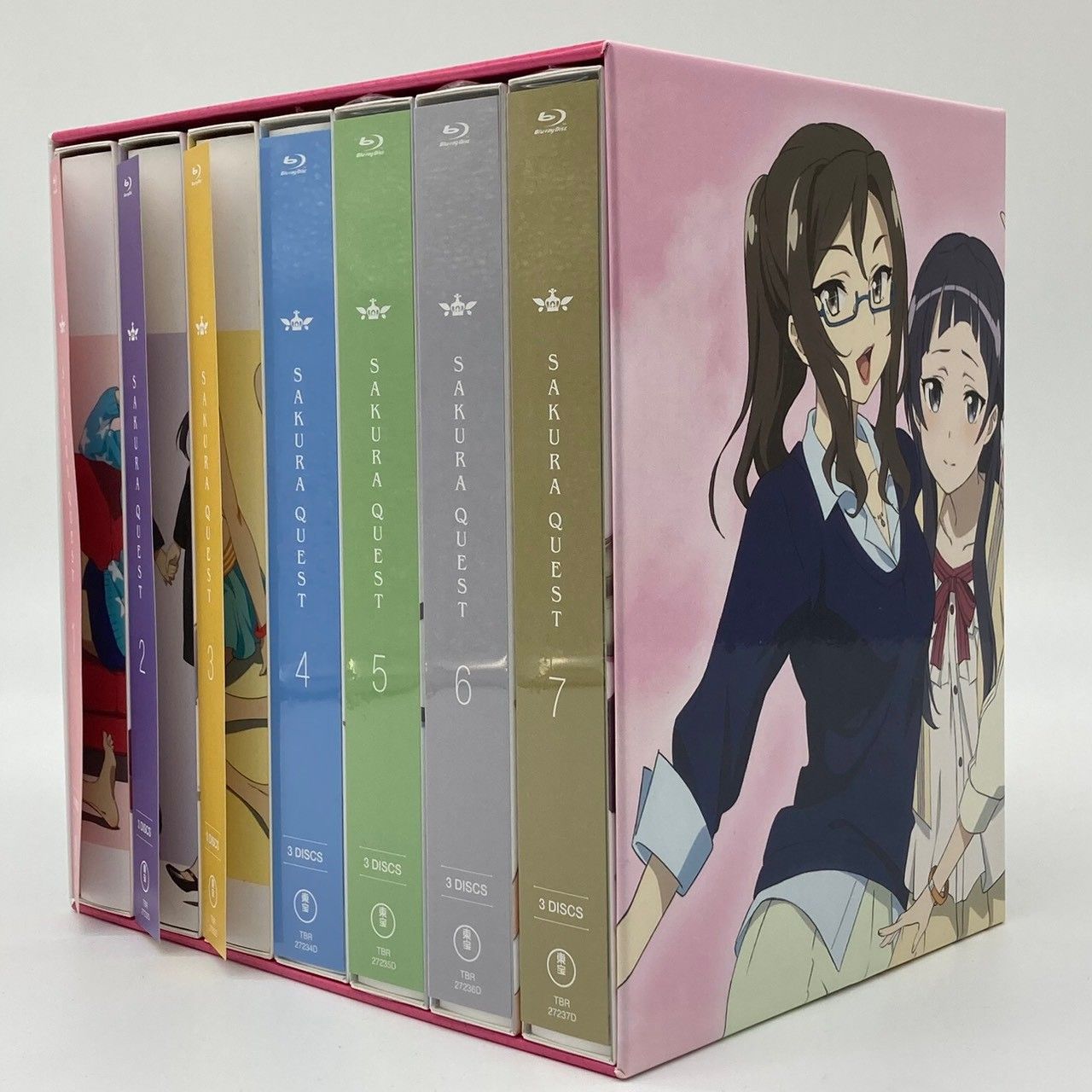 【Blu-ray】サクラクエスト (初回生産限定版) 全7巻 セット (収納BOX付き) #nn