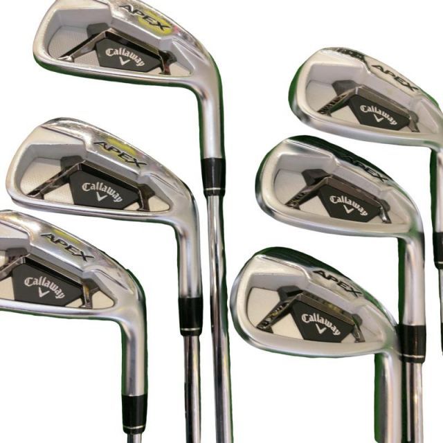 【中古】 キャロウェイ APEX(2021) 6S アイアンセット IR NS PRO ZELOS 8 (フレックスS) メンズ 男性用 右利き 右用 Cランク ゴルフクラブ