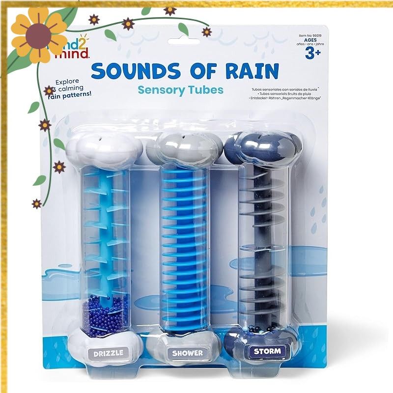 ラーニング リソーシズ リラックス雨音ボトル 小雨・にわか雨・嵐 3本セット 感情コントロール SEL リラックスグッズ おもちゃ 3歳 96019 正規品
