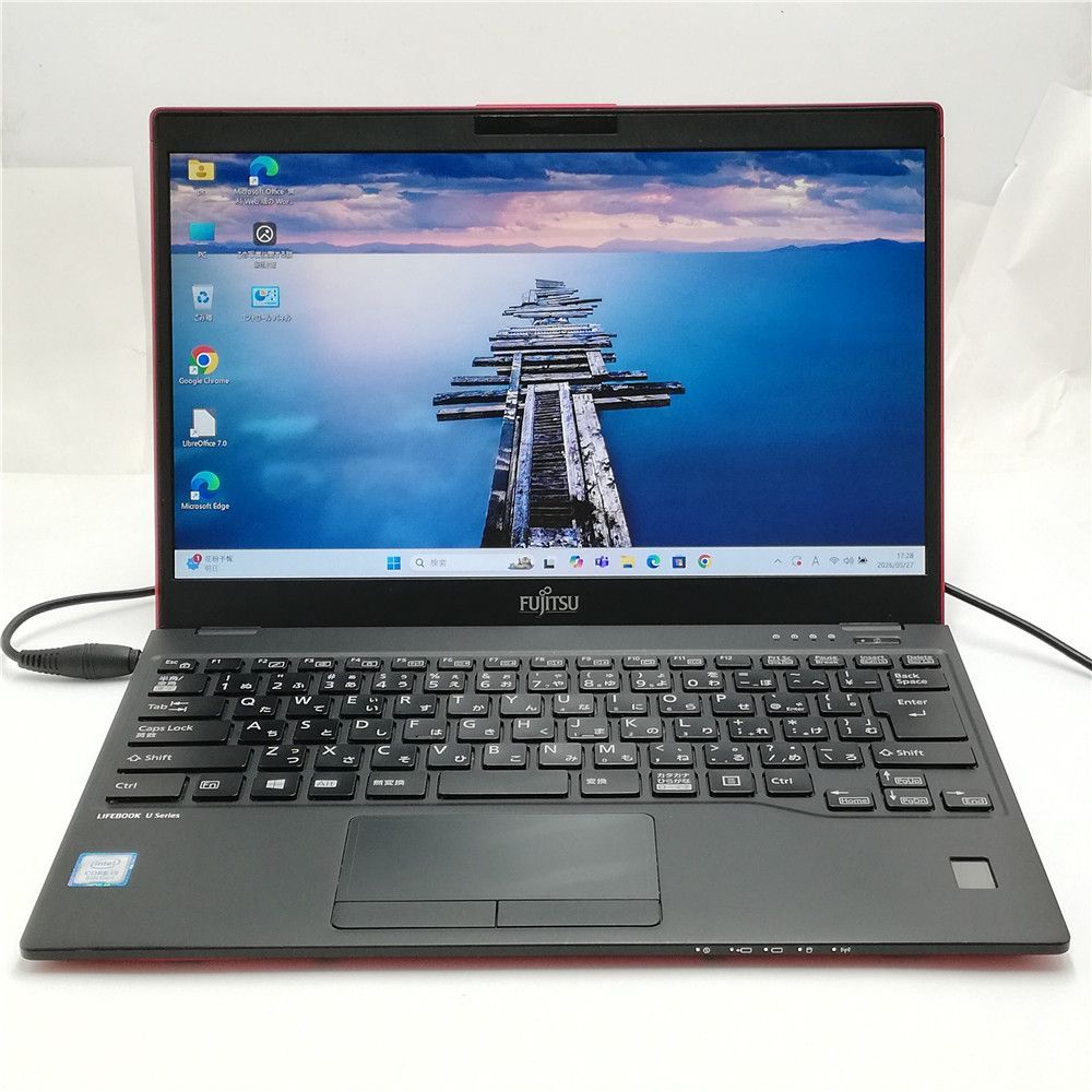 激安 中古美品 Wi-Fi有 ノートパソコン 富士通 U939/B レッド Core i5 8365U 8GB 256GB 高速SSD 無線 Bluetooth Windows11 Office 即使用可