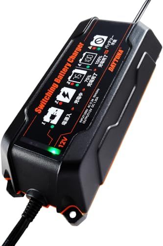 デイトナ(Daytona) バイク用 バッテリー充電器 (ジェル/密閉/開放式対応) 防水 スイッチングバッテリーチャージャー 95027kk