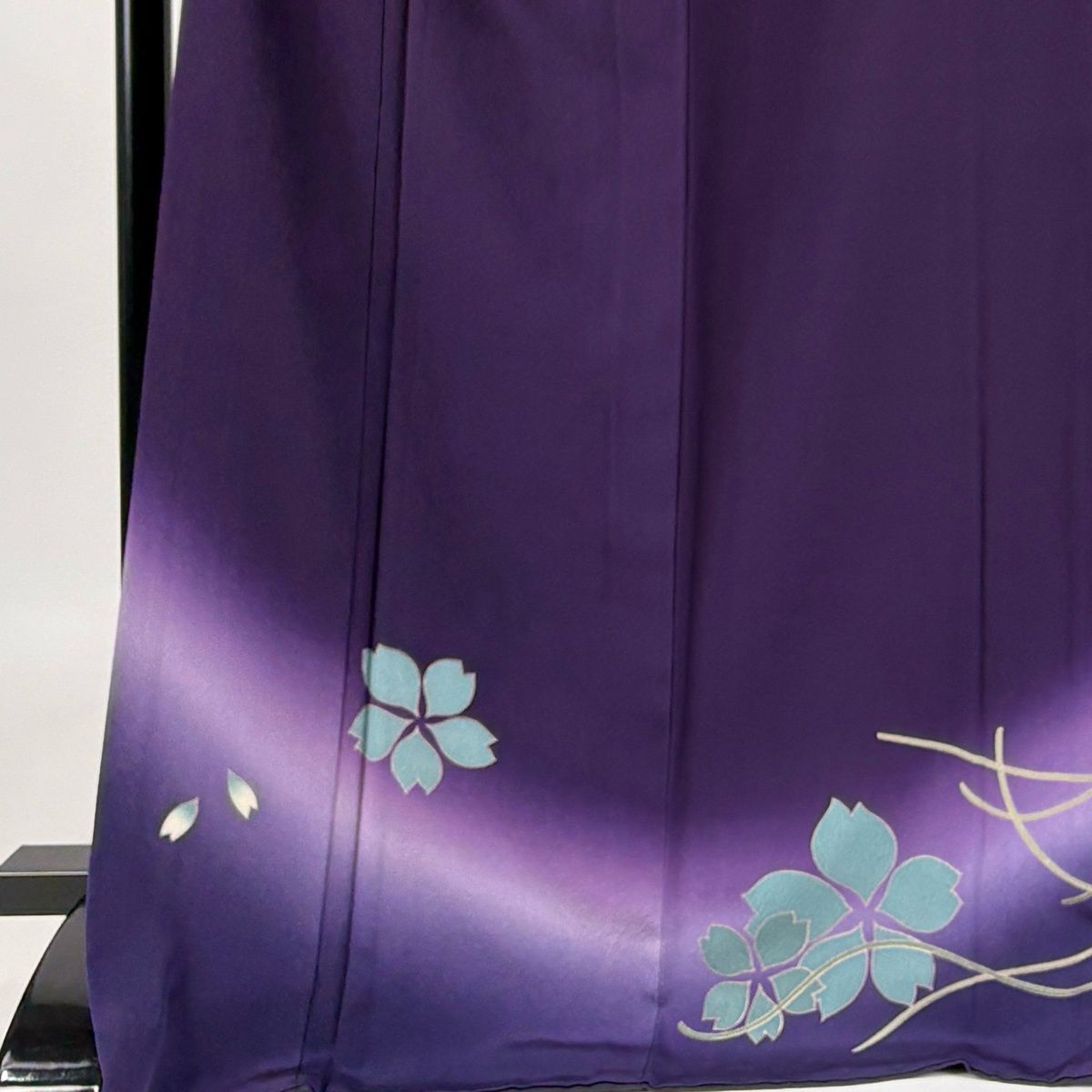 美品】 付下げ 身丈174.5cm 裄丈69cm L 袷 辻村ジュサブロー 落款 桜
