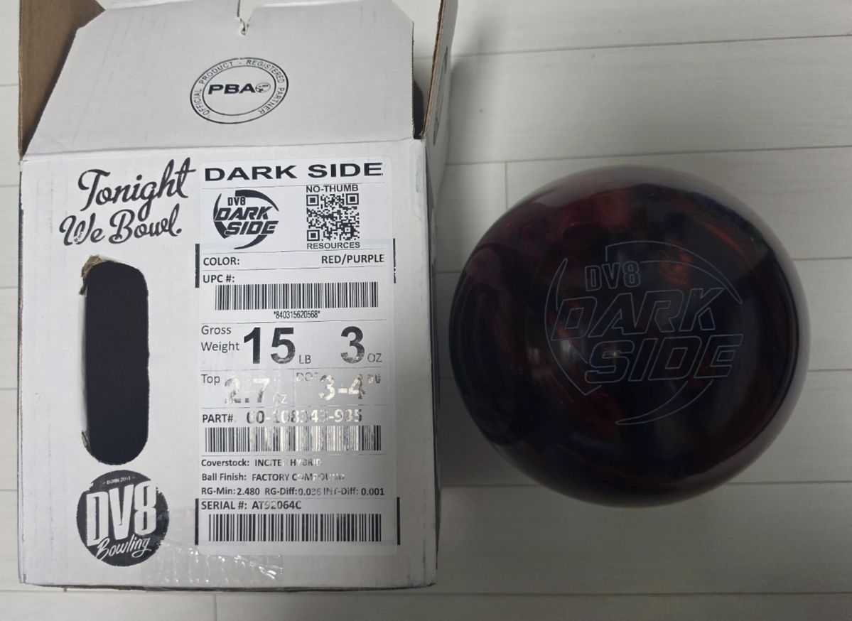 (新品 ボール) DV8 ダークサイド 15 パウンド 出品