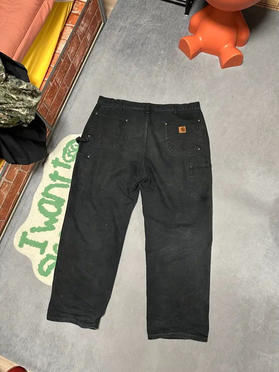 (40) B136 Carhartt カーハート ダブルニー カーペンター パンツ ブラック 出品