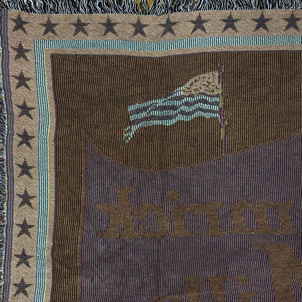 vintageラグ ブランケット マルチカバー タペストリー 80～90s USA製 ハムリックミルズ Blanket Hamrick Mills 2786