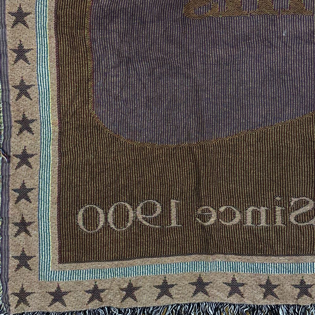 vintageラグ ブランケット マルチカバー タペストリー 80～90s USA製 ハムリックミルズ Blanket Hamrick Mills 2786