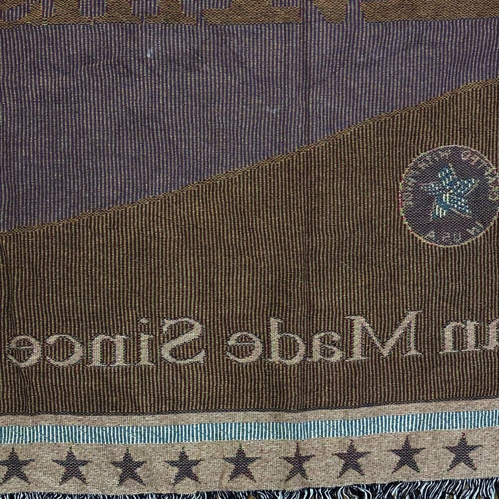 vintageラグ ブランケット マルチカバー タペストリー 80～90s USA製 ハムリックミルズ Blanket Hamrick Mills 2786