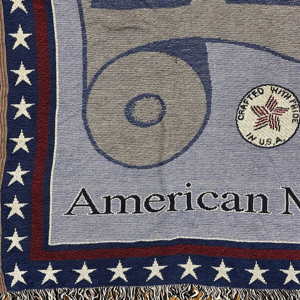 vintageラグ ブランケット マルチカバー タペストリー 80～90s USA製 ハムリックミルズ Blanket Hamrick Mills 2786