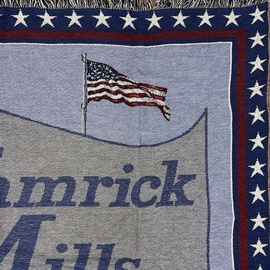 vintageラグ ブランケット マルチカバー タペストリー 80～90s USA製 ハムリックミルズ Blanket Hamrick Mills 2786